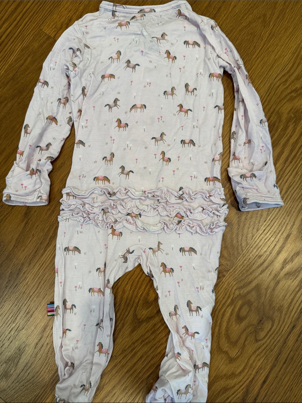 Magnetic Me Horse Ruffle Onesie - Picture 2 of 3